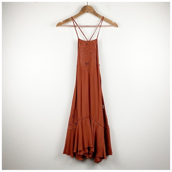 Free People Heat Wave Tunic Dress in‎ Terracotta Size XS - Picture 6 of 14